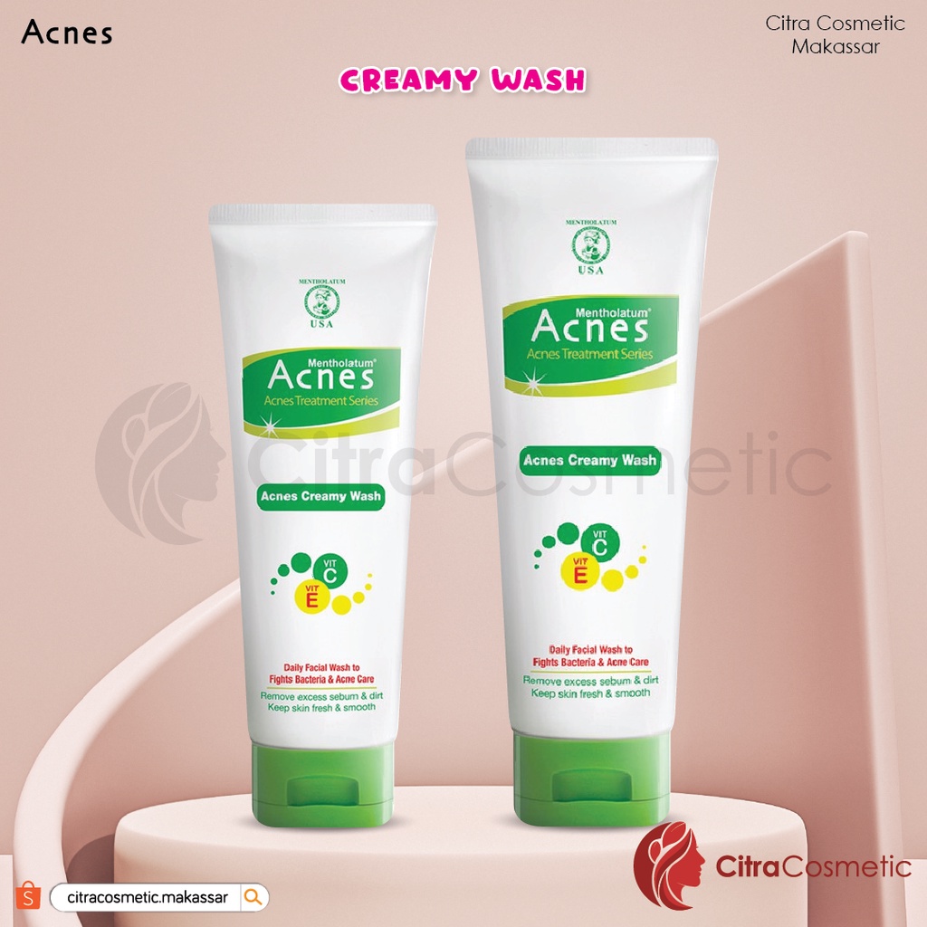 Jual ️CitraCosmetic ️ Acnes Creamy Wash 100 Gr | 50 Gr | Shopee Indonesia