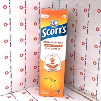 Jual Scott's Emulsion Vita Rasa Jeruk 200 ml - Vitamin Dan Kalsium ...