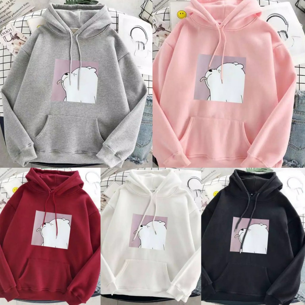 Sweater hoodie wanita clearance shopee