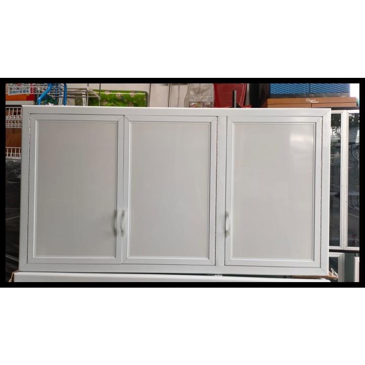 Jual Kitchen Set 3 Pintu Minimalis Aluminium Acp Warna Frame Putih ...