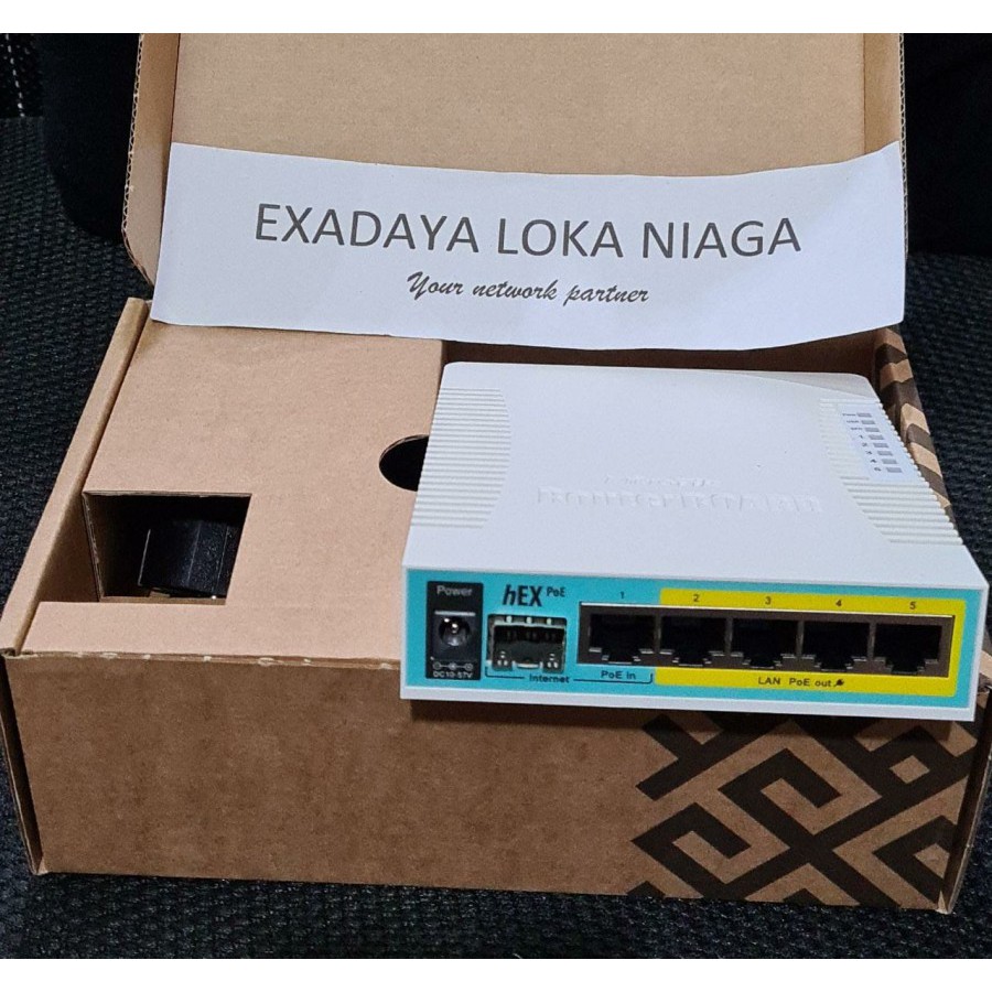Jual Mikrotik RB960PGS RB960-PGS HEX-PoE Routerboard 5 port | Shopee ...