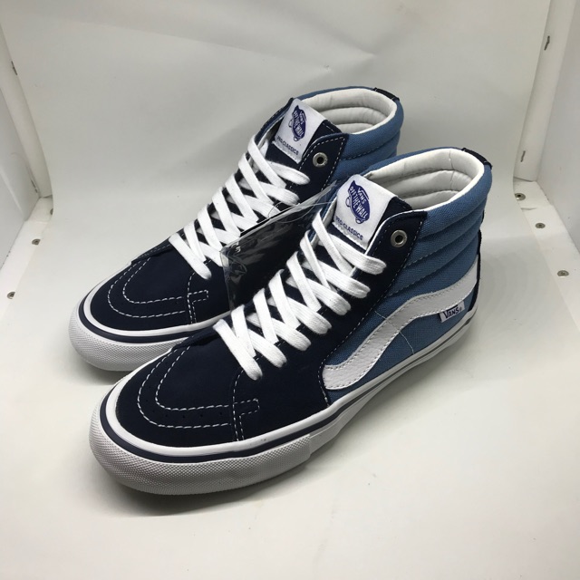 Jual Sepatu Vans Sk8 Hi Pro Navy Original Shopee Indonesia