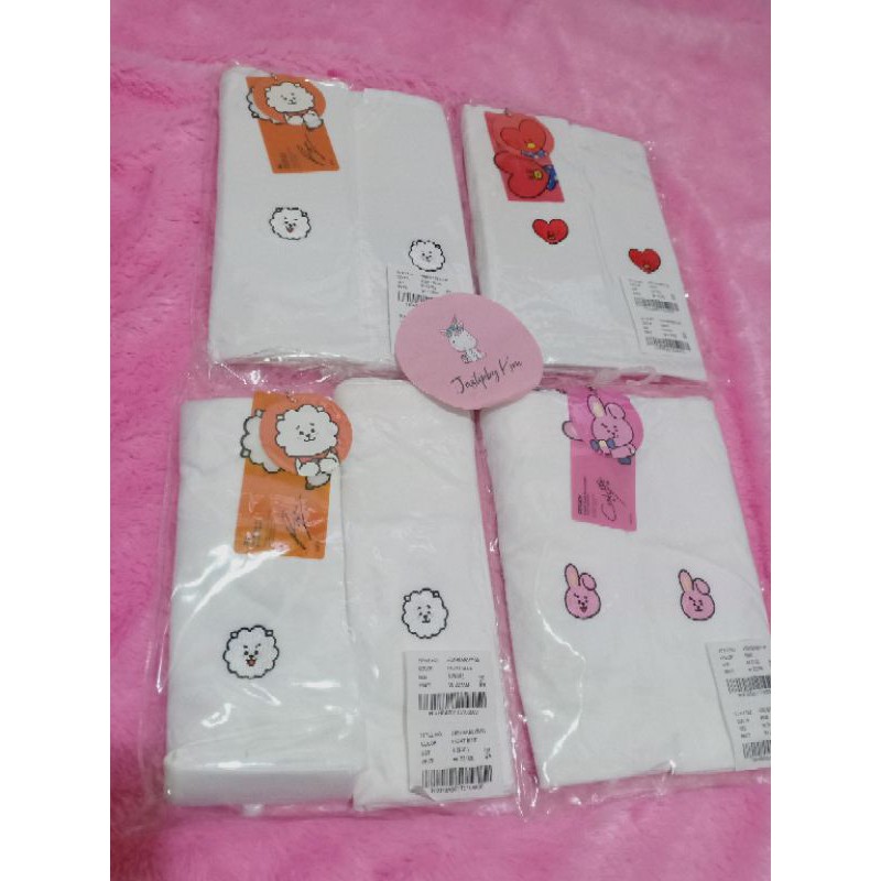Jual Official T Shirt BT21 x Hunt innerwear Cooky Tata Shooky RJ Shopee Indonesia
