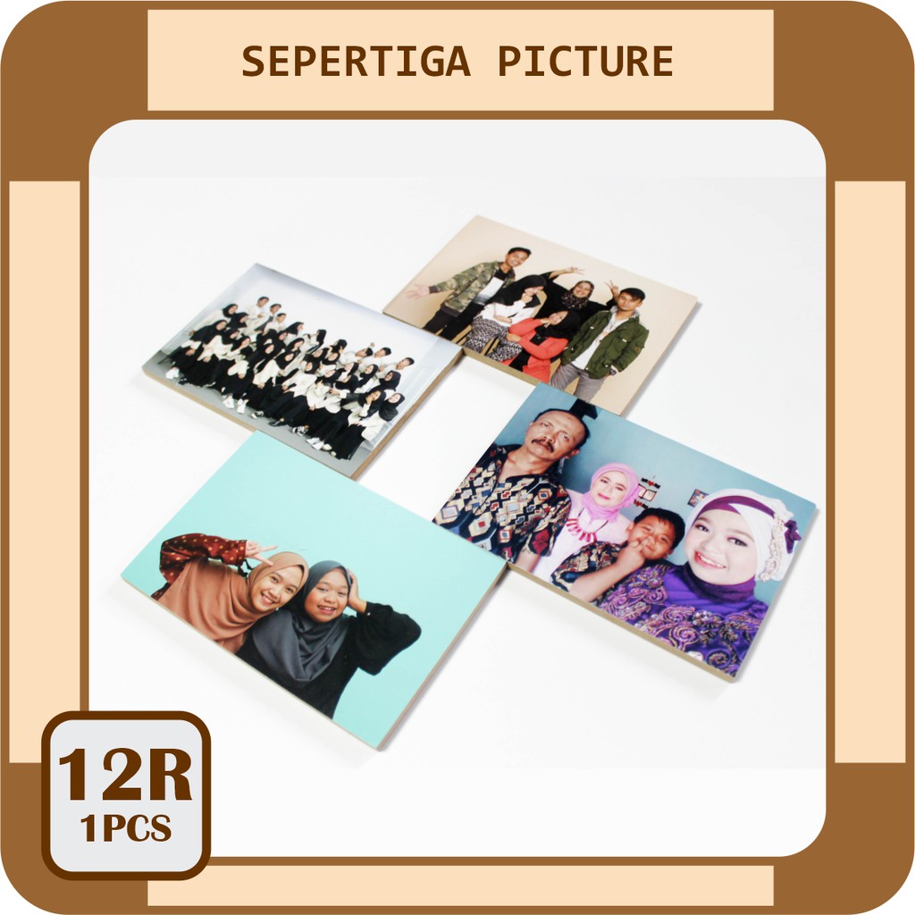 Jual Cetak Foto Laminasi + Frame Kayu 30x40cm (12R) 1pcs | Shopee Indonesia