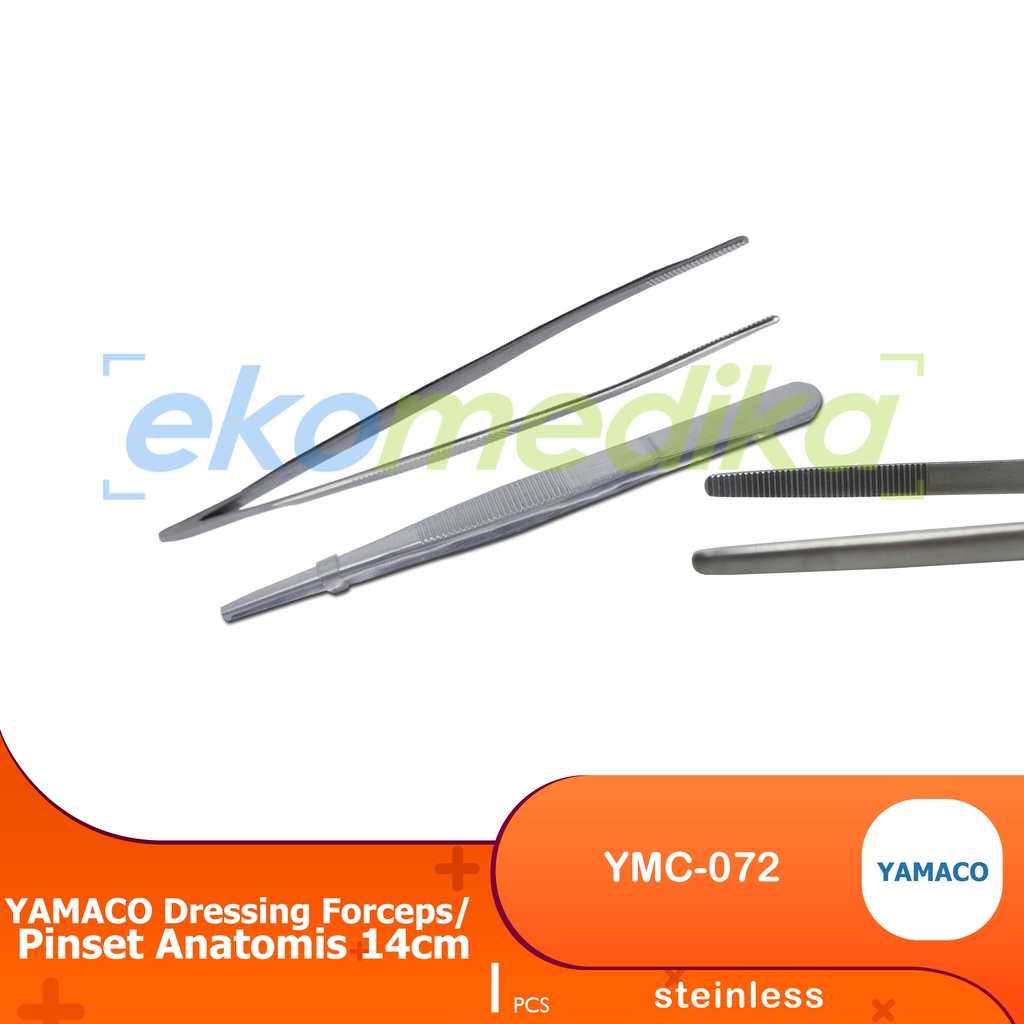 Jual Pinset Anatomis 14cm / Dressing Forceps 14cm YAMACO RENZ | Shopee ...