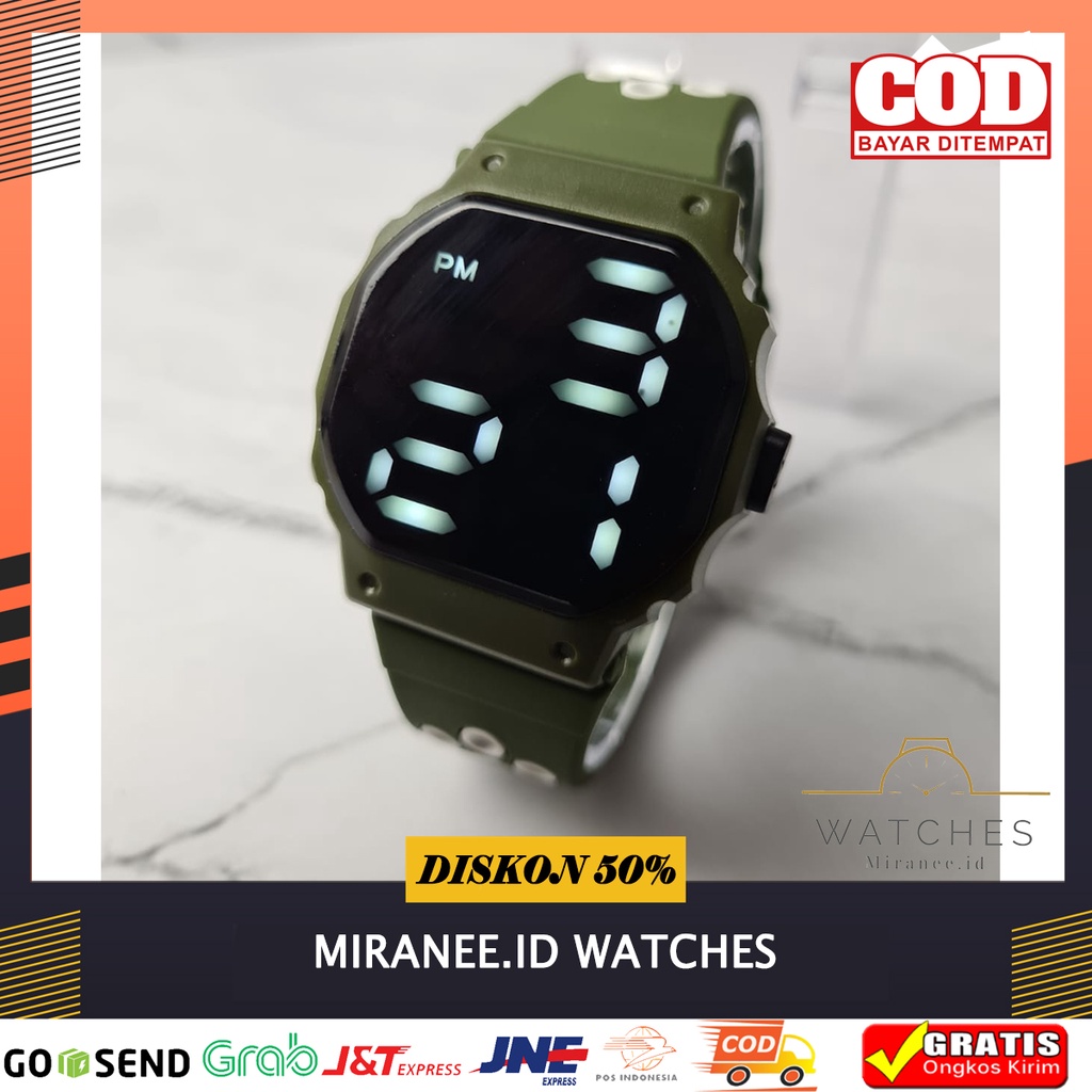 Jual Jam Tangan Pria Wanita Digital LED Water Resist Paling Laris