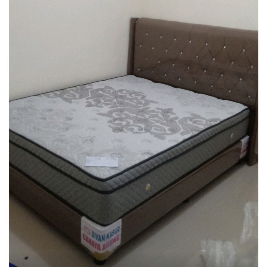 Jual spring bed uniland paradise plustop (divan lapis triplek +sand SM ...
