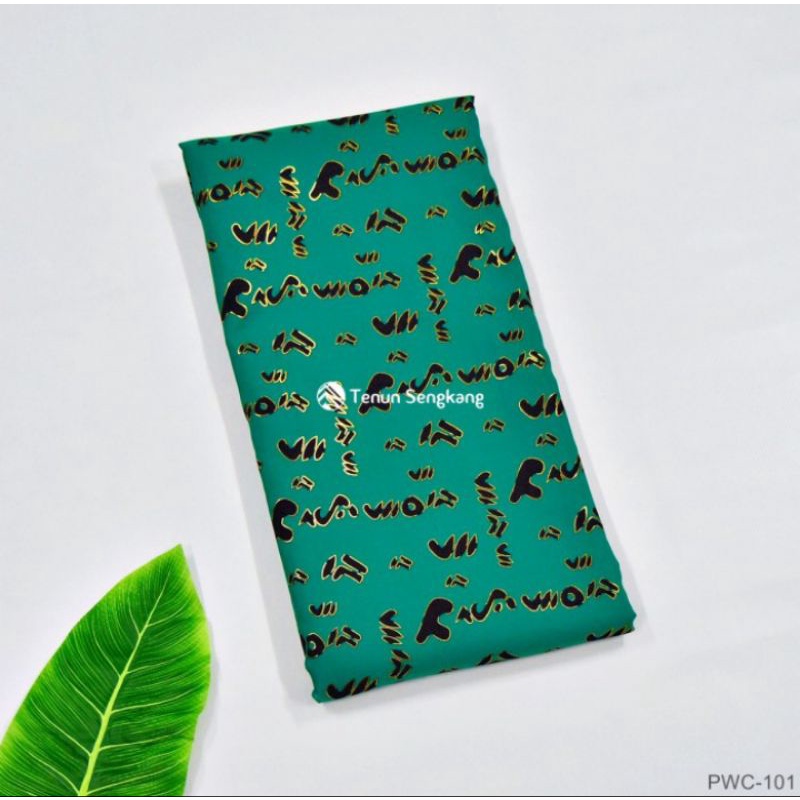 Jual Kain Batik Lontara Bugis Makassar Halus Lembut Hijau - Tenun ...