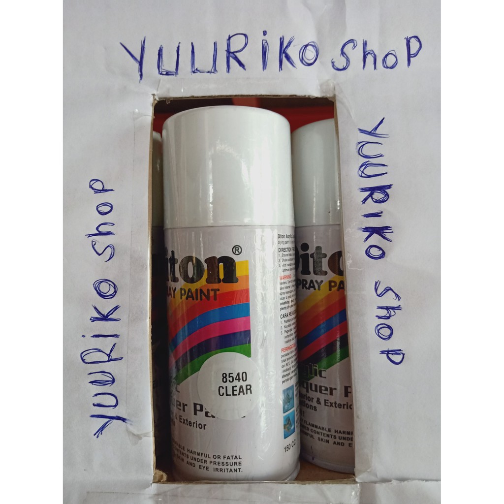 Jual Diton 8540 Clear Vernis Pelindung Cat Semprot Pilok Pylox Pyloc Pylok Isi 150cc Terbaik 4650