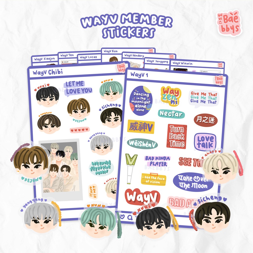 Jual WayV Member Sticker | Shopee Indonesia