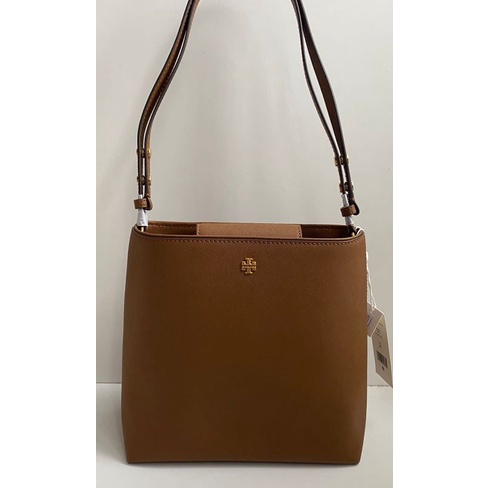 Tory Burch Emerson Saffiano Leather Bucket Bag