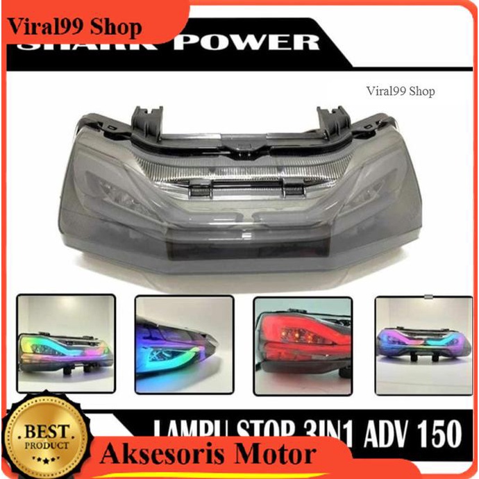 Jual LAMPU Stop Belakang ADV 150 CKS Led 3in1 viral99 Murah | Shopee ...