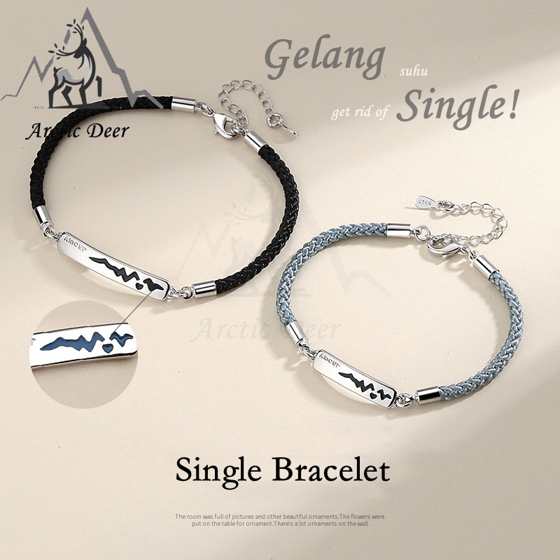 Jual Gelang couple - EKG gelang termokromik Gelang Nice to meet you ...