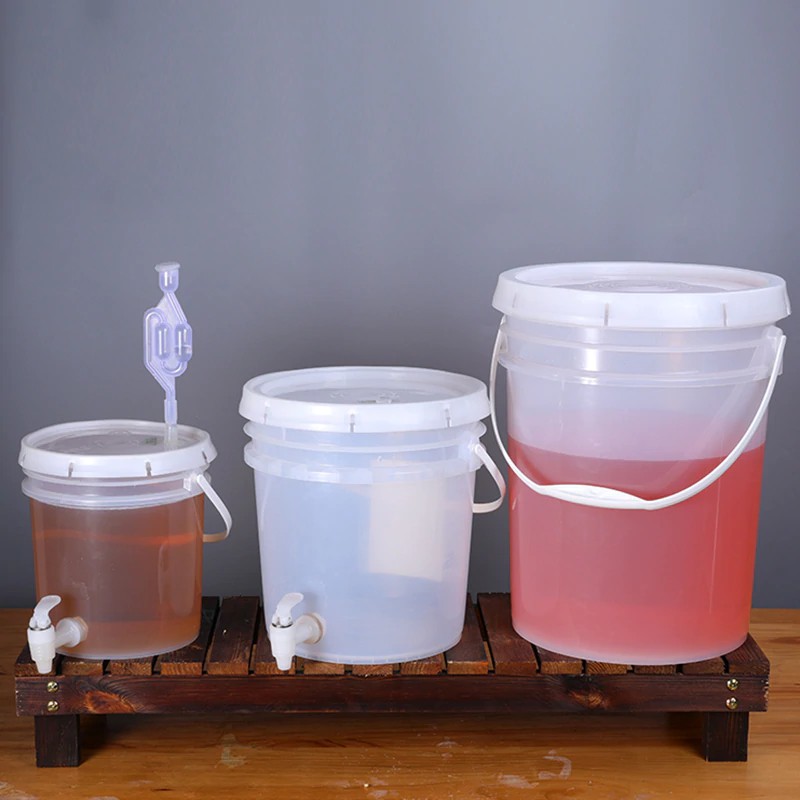 Jual 2PCS/lot 5L automatic fermentation bucket for wine beer pickle ...