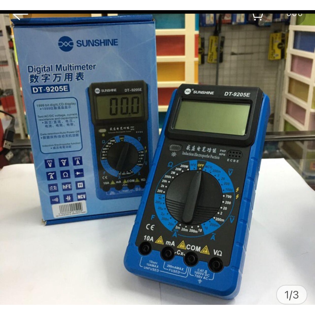 Jual Multitester / Avometer / Multimeter Digital ORI ( Sunshine DT9205E