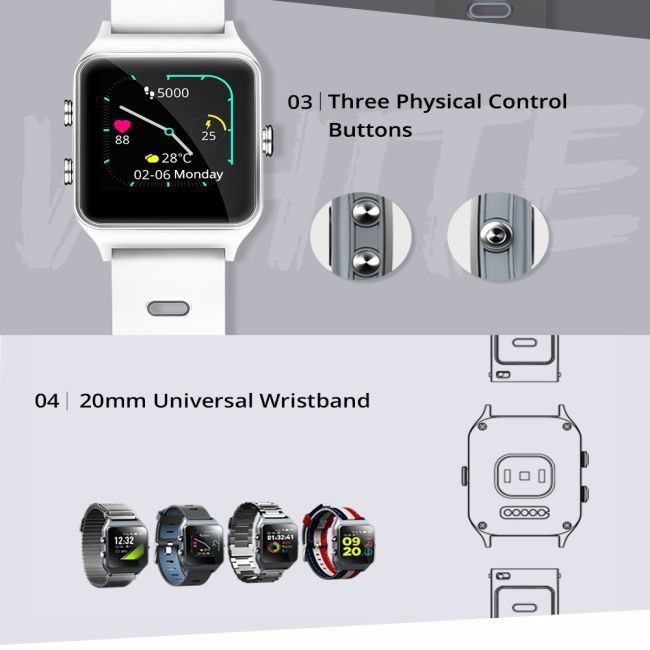 Jual New Makibes BR3 GPS 17 kinds sports Smart Watch Men IP68 Waterproof Wearable Devices Bluetooth Shopee Indonesia