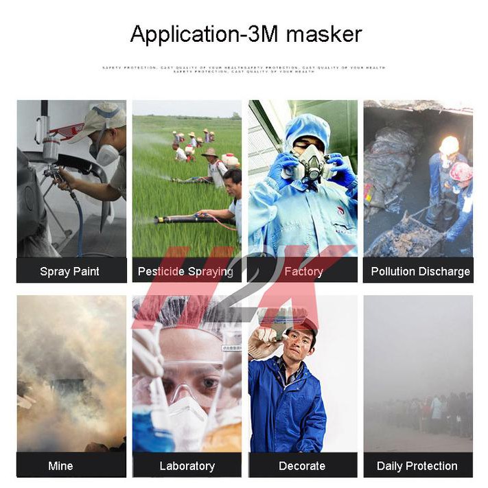 Jual Best Seller - Masker / Respirator 3M 6200 Set | Shopee Indonesia
