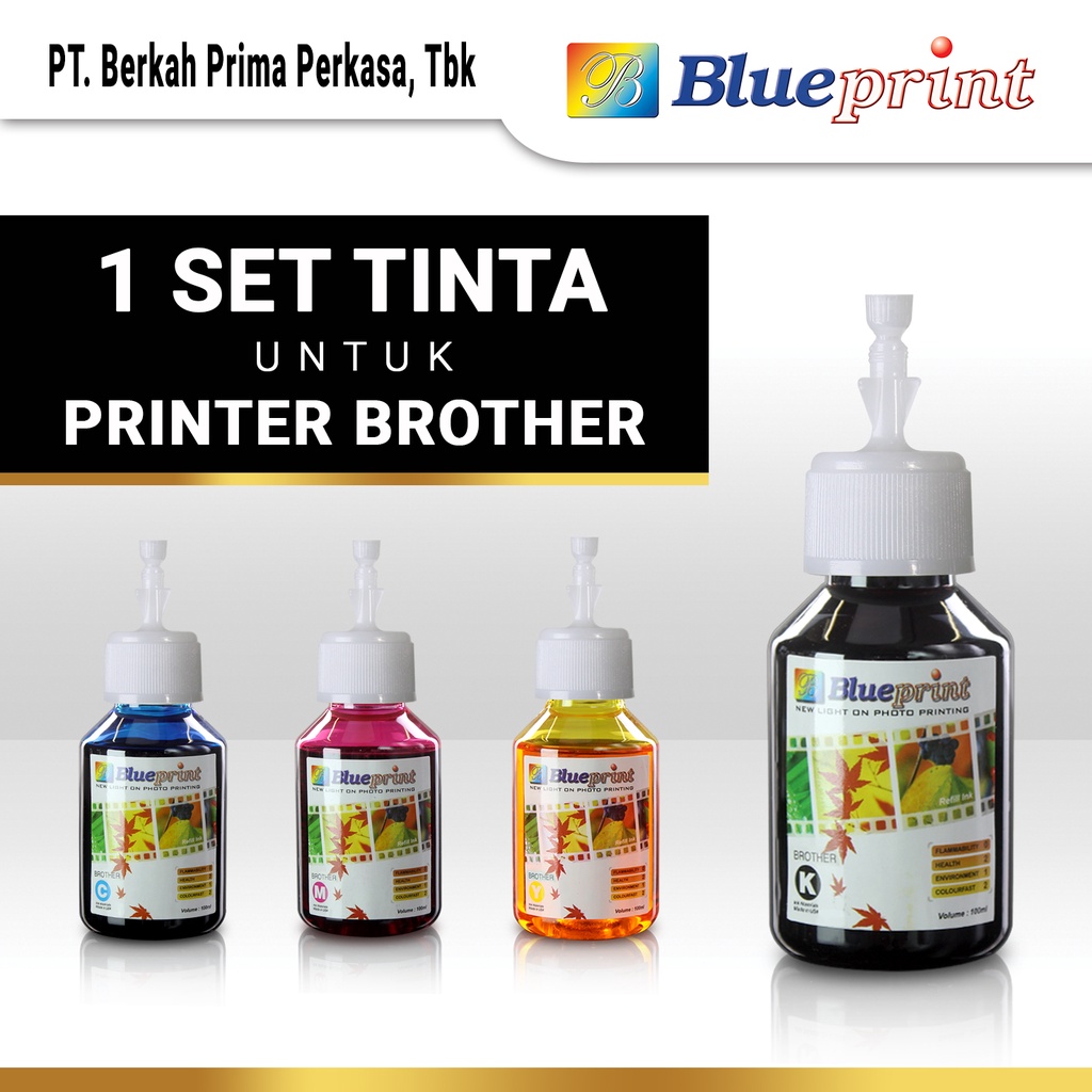Jual Tinta Original BLUEPRINT Refill For Printer Brother 100 ml - 1 Set ...