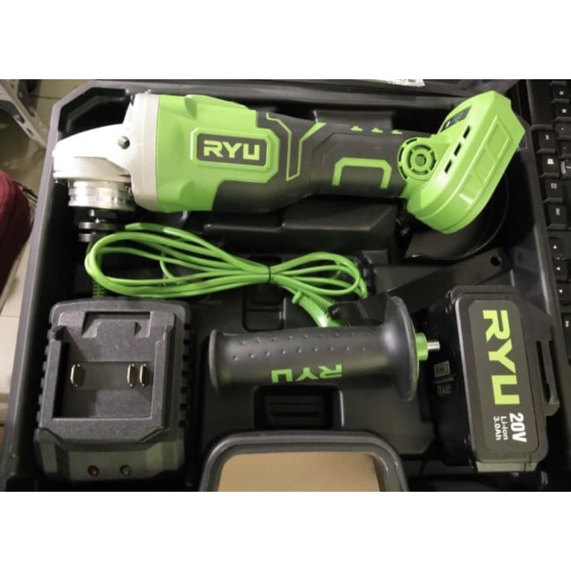 Jual GERINDA CORDLESS RYU RCG20V RCG 20 V GURINDA BATRE 4 INCH ...