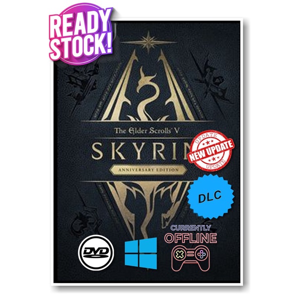 Jual The Elder Scrolls V Skyrim Anniversary Edition DVD PC Games ...