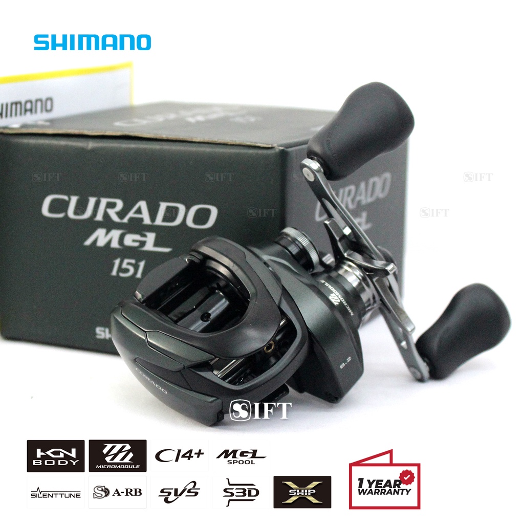 Jual Reel BC Shimano CURADO MGL [2021] | 151 HG/XG Bait Casting Resmi |  Shopee Indonesia