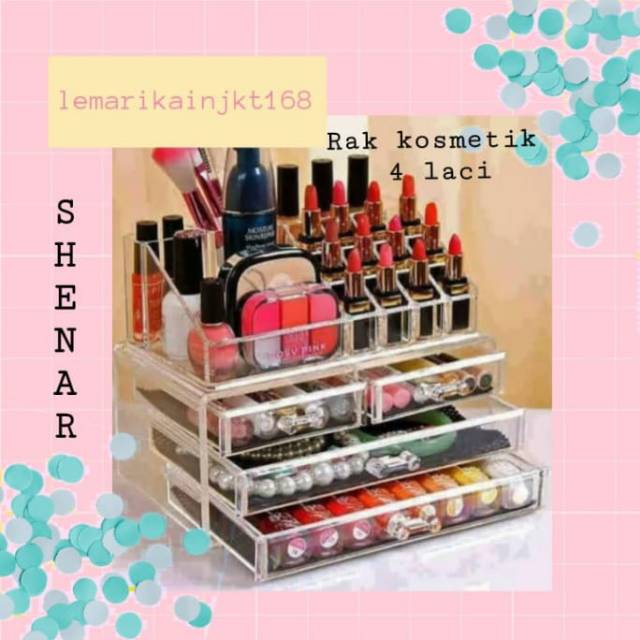 Jual RAK KOSMETIK ACRYLIC / RAK KOSMETIK KACA - (TERBARU!!!!!) | Shopee ...