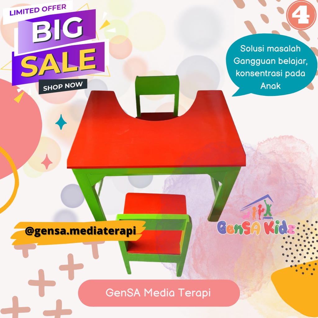 Jual Meja Terapi Anak/ meja Belajar Anak/ meja Sensori/ Sensory Table ...