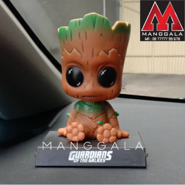 Jual Boneka Pajangan Goyang Dashboard Mobil Groot Guardians Of The ...