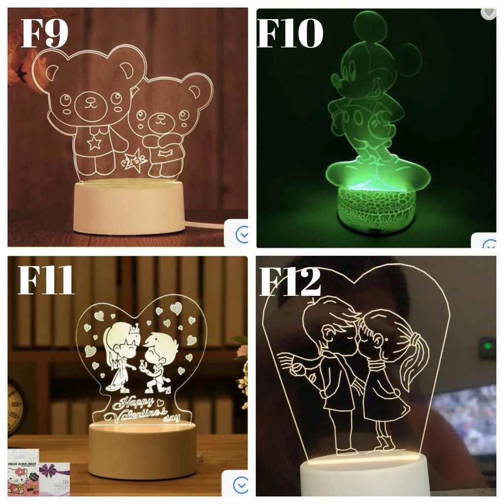 LAMPU HIAS LED 3D / Lampu Tidur Hias Dimensi Part 6 | AutoStock