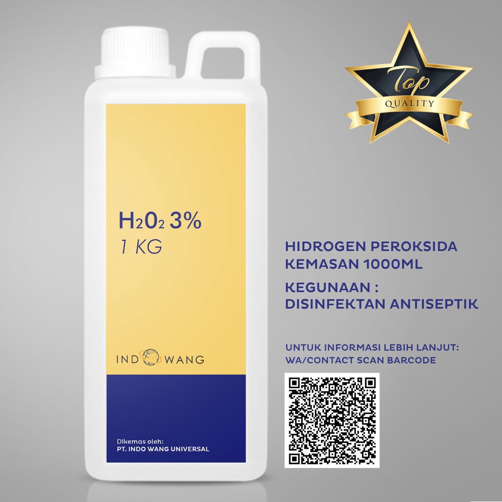 Jual Hidrogen Peroksida 3 H2o2 Hydrogen Peroxide 1 L Shopee