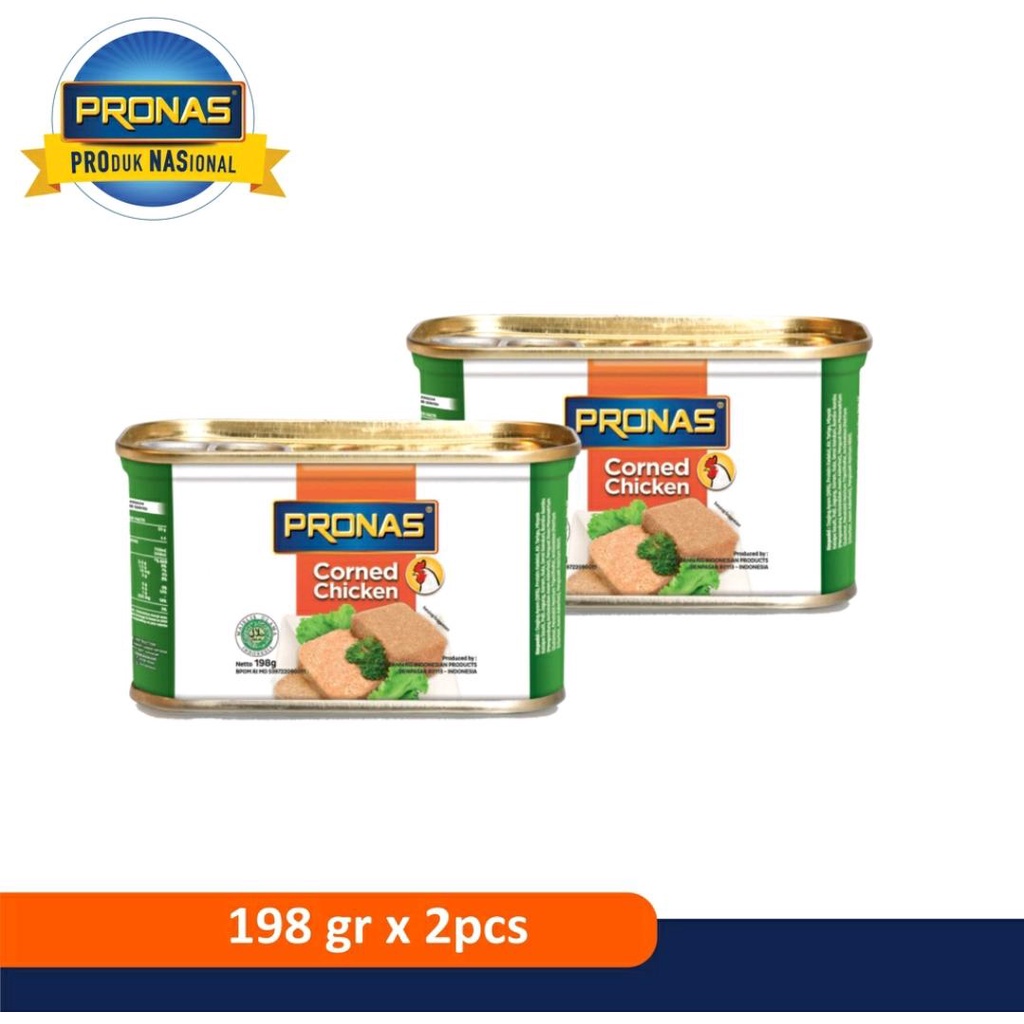 Jual PRONAS KORNET AYAM | CORNET CHICKEN CAN 198 GRAM | Shopee Indonesia