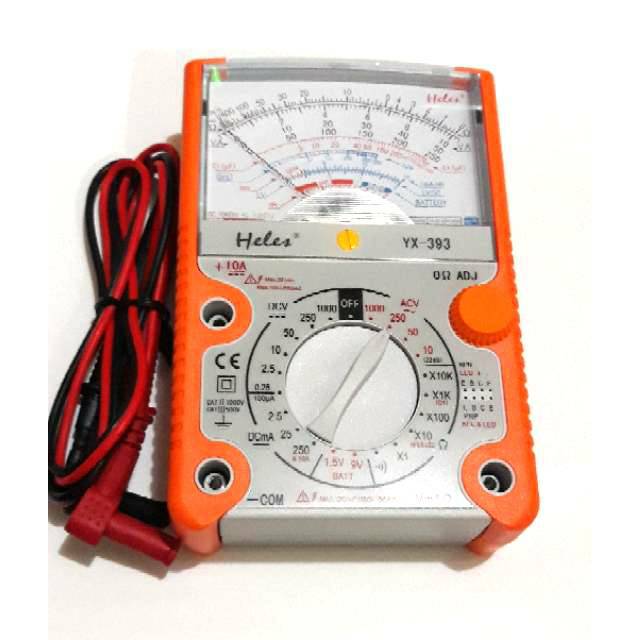 Jual Multitester Analog Heles YX393 (Plus LED & Transistor Tester) Shopee Indonesia