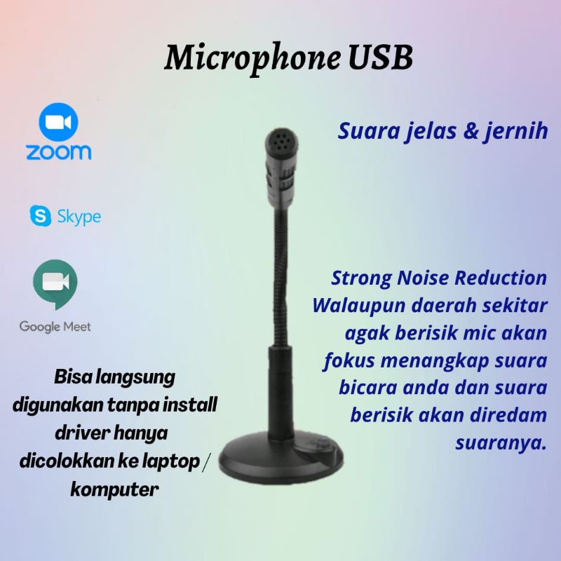 Jual Mic USB Mini Mikrofon Laptop Komputer PC Microphone Condenser ...