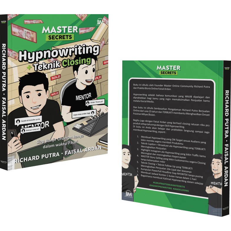 Jual Buku Master Secret Hypnowriting Teknik Closing - Richard Putra ...