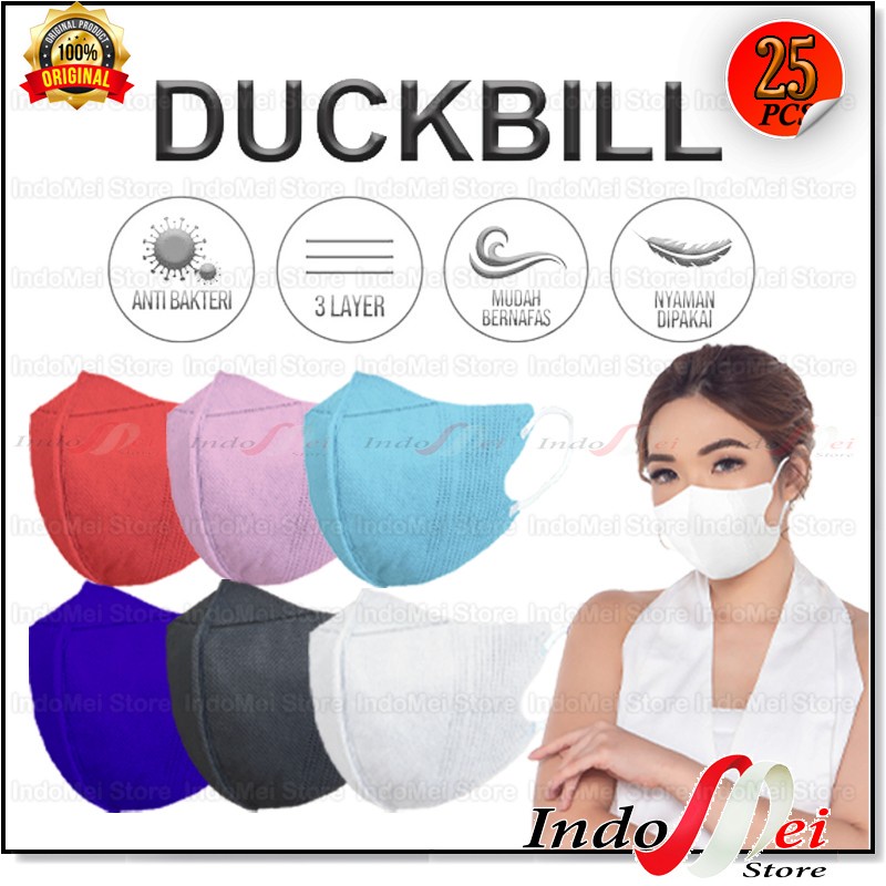 Jual MASKER DUCKBILL 1 BOX IZIN KEMENKES KING MASK, ALKINDO,SHUMU SENSI ...