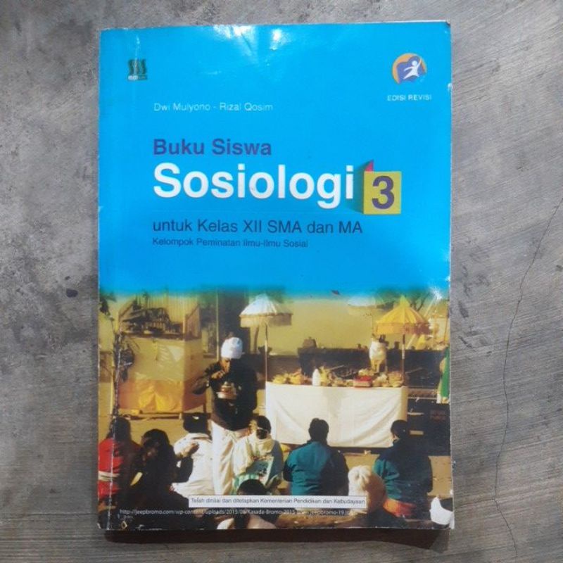 Jual Buku Siswa Sosiologi Sma Kelas 12 Revisi Kurikulum 13.Jatra ...