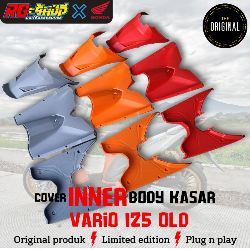 Jual Cover Inner Body Dek Kasar Vario Old Bohlam Merah Orange Abu Abu Original Honda