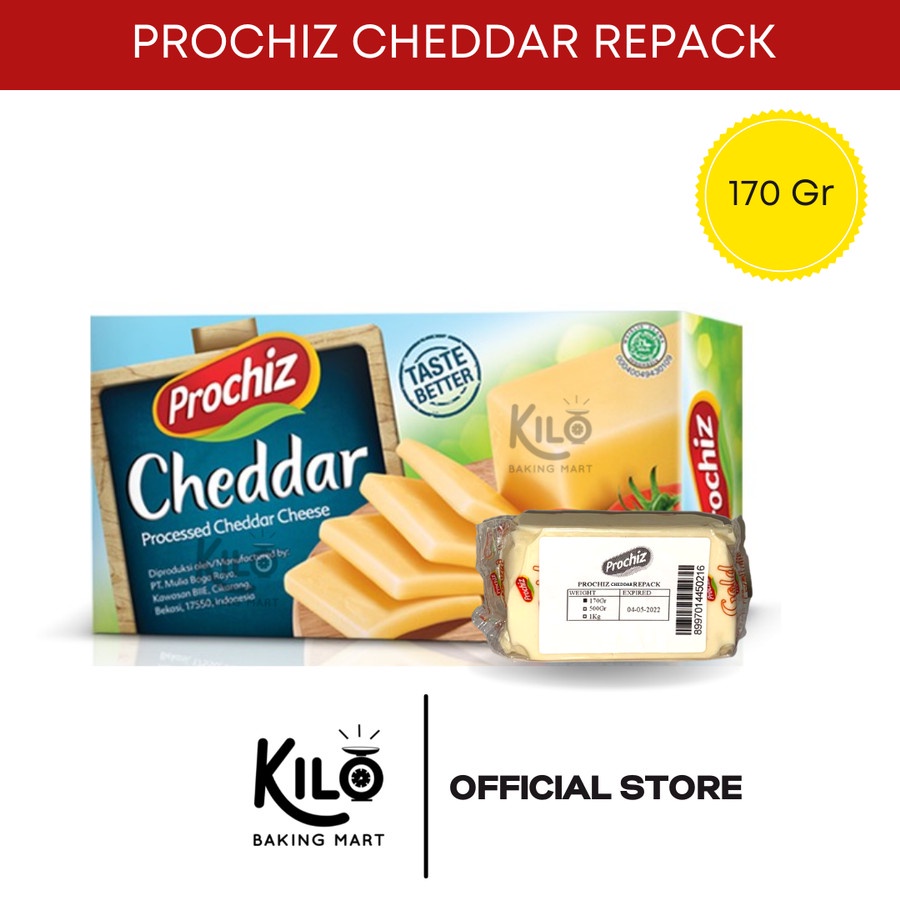 Jual Keju Prochiz Cheddar 170 Gr | Shopee Indonesia