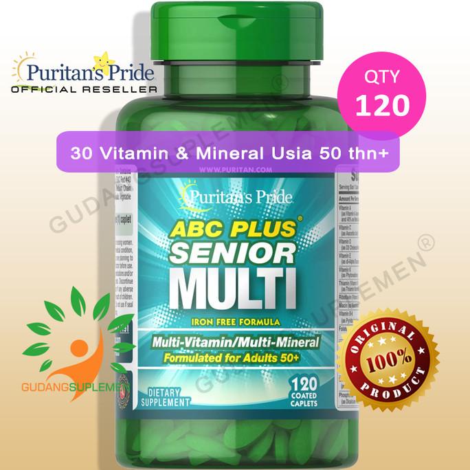 Jual ABC Plus Senior Multivitamin & Mineral - Puritan's Pride|120 ...