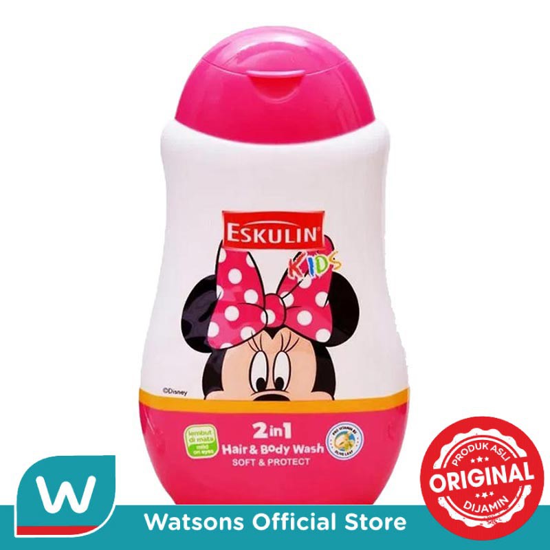 Jual Eskulin Kids Hair & Body Wash Soft & Protect Minnie 280ml | Shopee ...