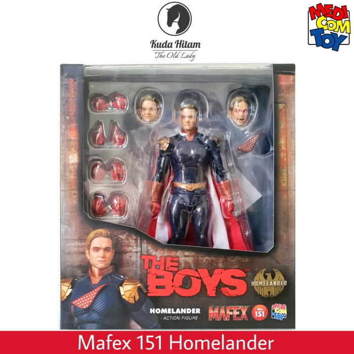 Medicom Toy MAFEX The Boys Homelander Blood Splatter Version Medicom Toy 25th Anniversary Exhibition Limited