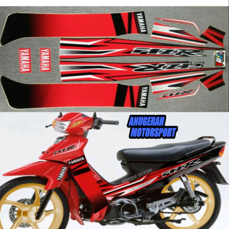 Jual Striping Sticker Lis Body Yamaha Fizr Fiz R F Zr Limited Edition Le Merah Hitam