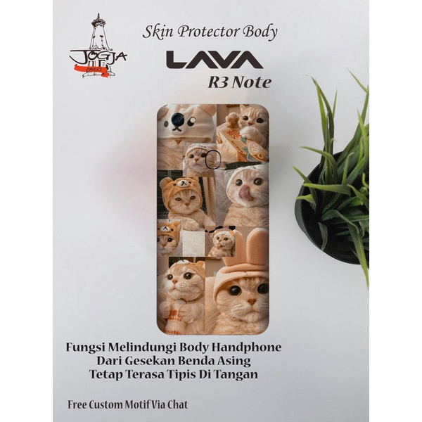 Jual Dapat 2pcs Garskin Lava R3 Note Motif Cat Free Custom Motif (Bisa ...