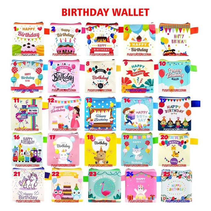 Jual Jual Birthday Wallet Dompet Souvenir Ulang Tahun Birthday Goodie ...
