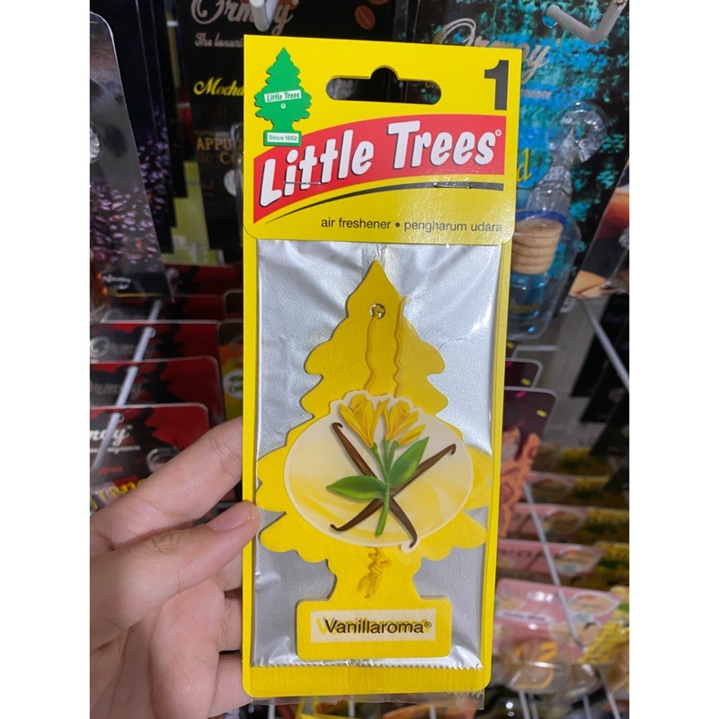 Jual parfum mobil little trees vanilla aroma kuning original | Shopee ...