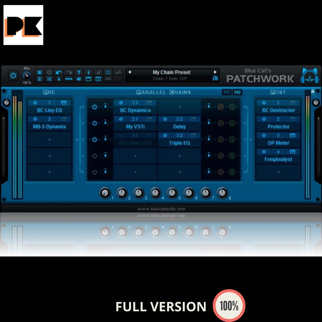 Jual Plugins Blue Cat’s PatchWork - vst universal plug-ins patchbay ...