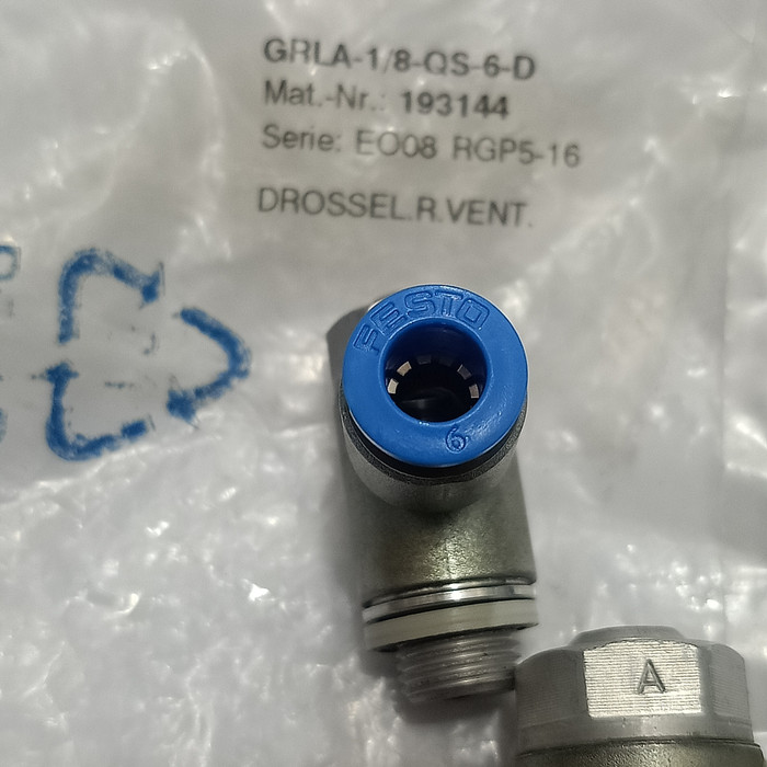 Jual speed / flow control FESTO GRLA-1/8-QS-6-D | Shopee Indonesia