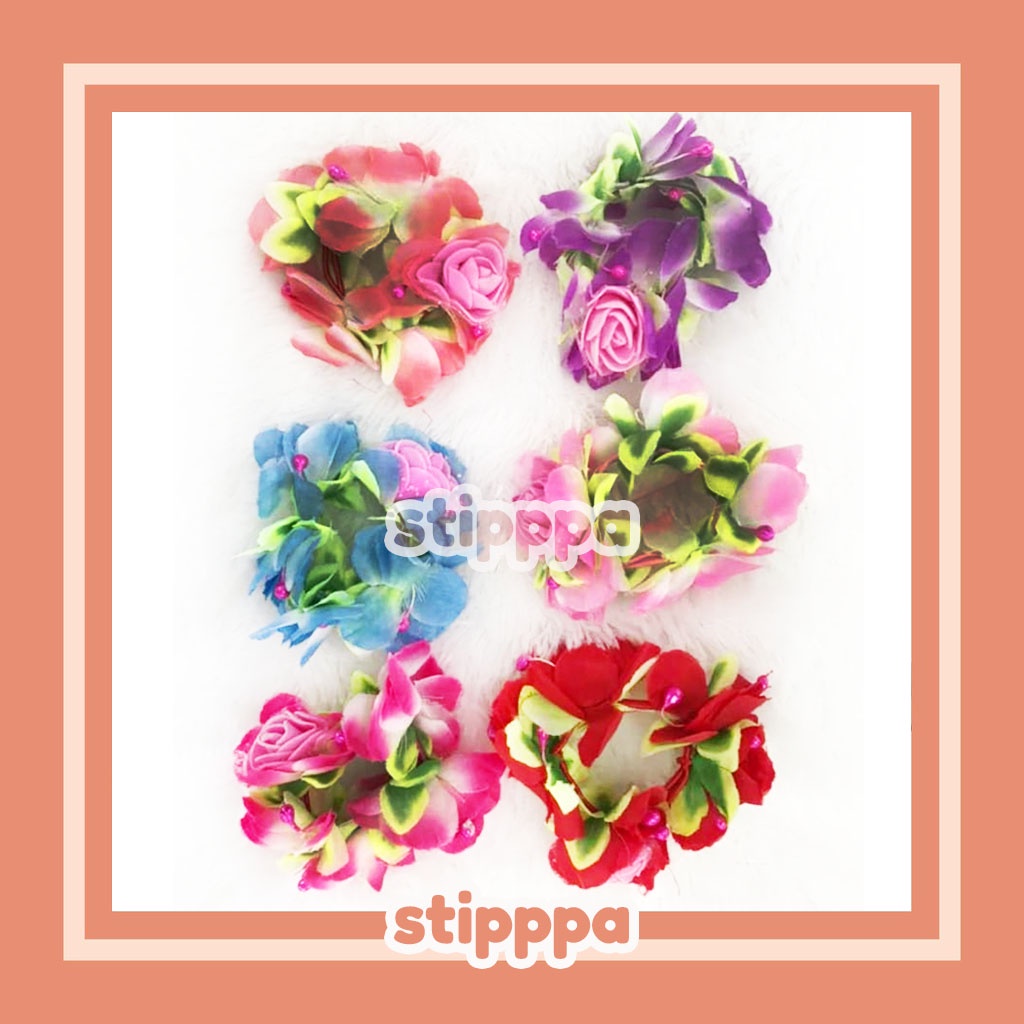 Jual IKAT RAMBUT BUNGA HIASAN KEPALA KUNCIR WANITA ANAK / STIPPPA