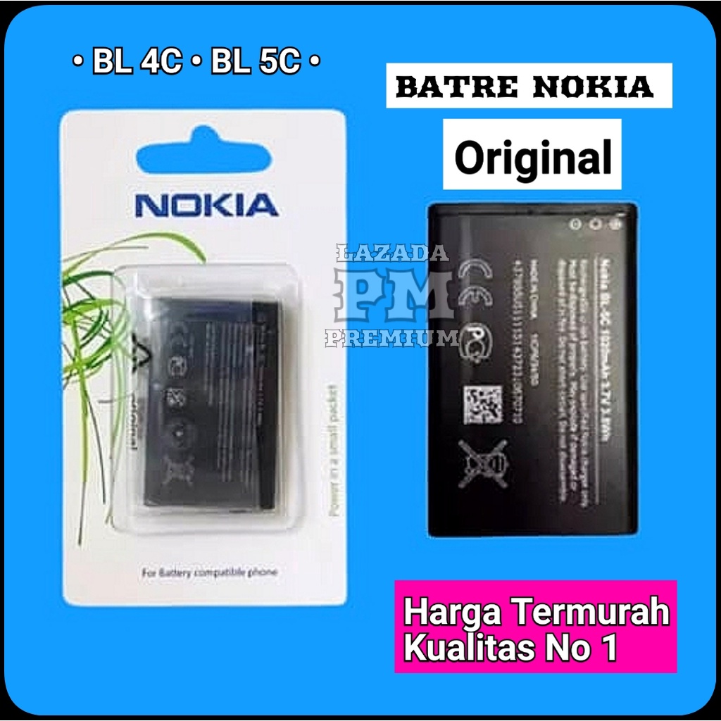 Jual Batre Battery Nokia BL 5C & BL 5C / Baterai Handphone Nokia BL4C ...