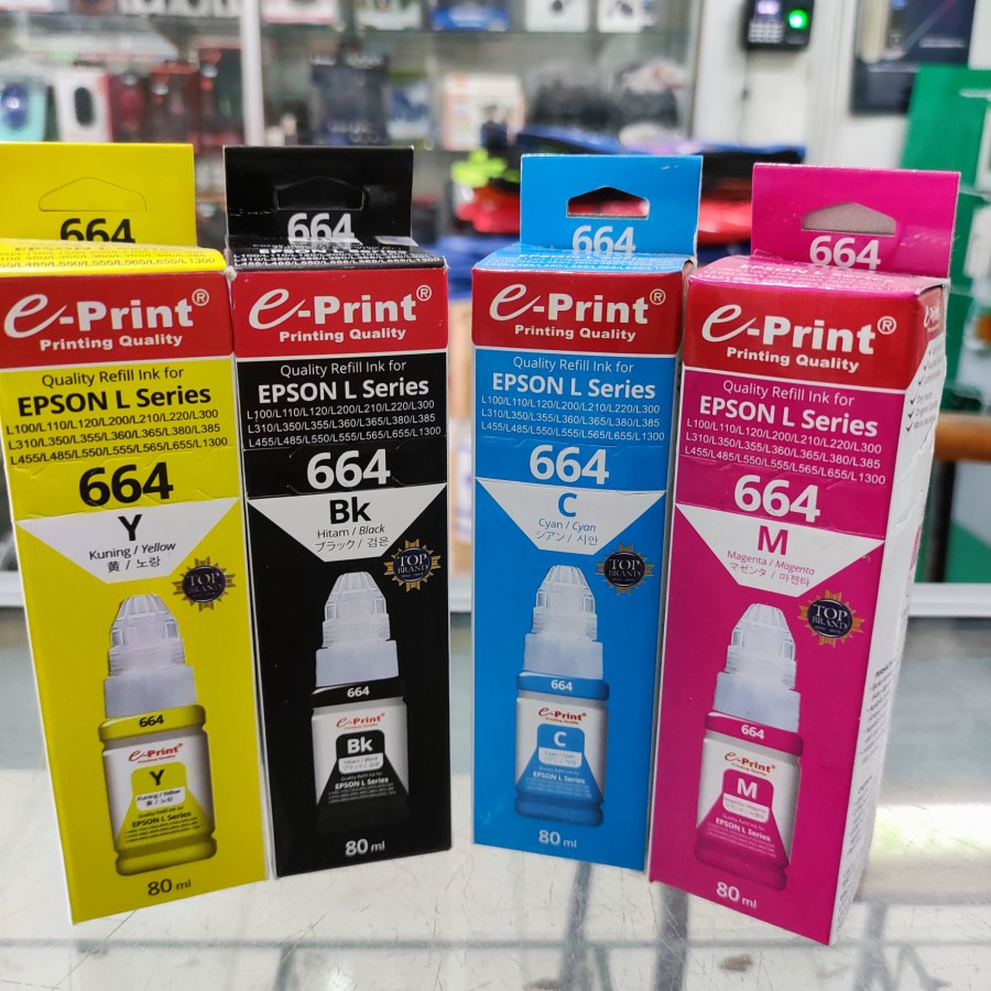 Jual Refiil E-Print 664 For Epson 4 Warna Original / Tinta Epson Eprint ...